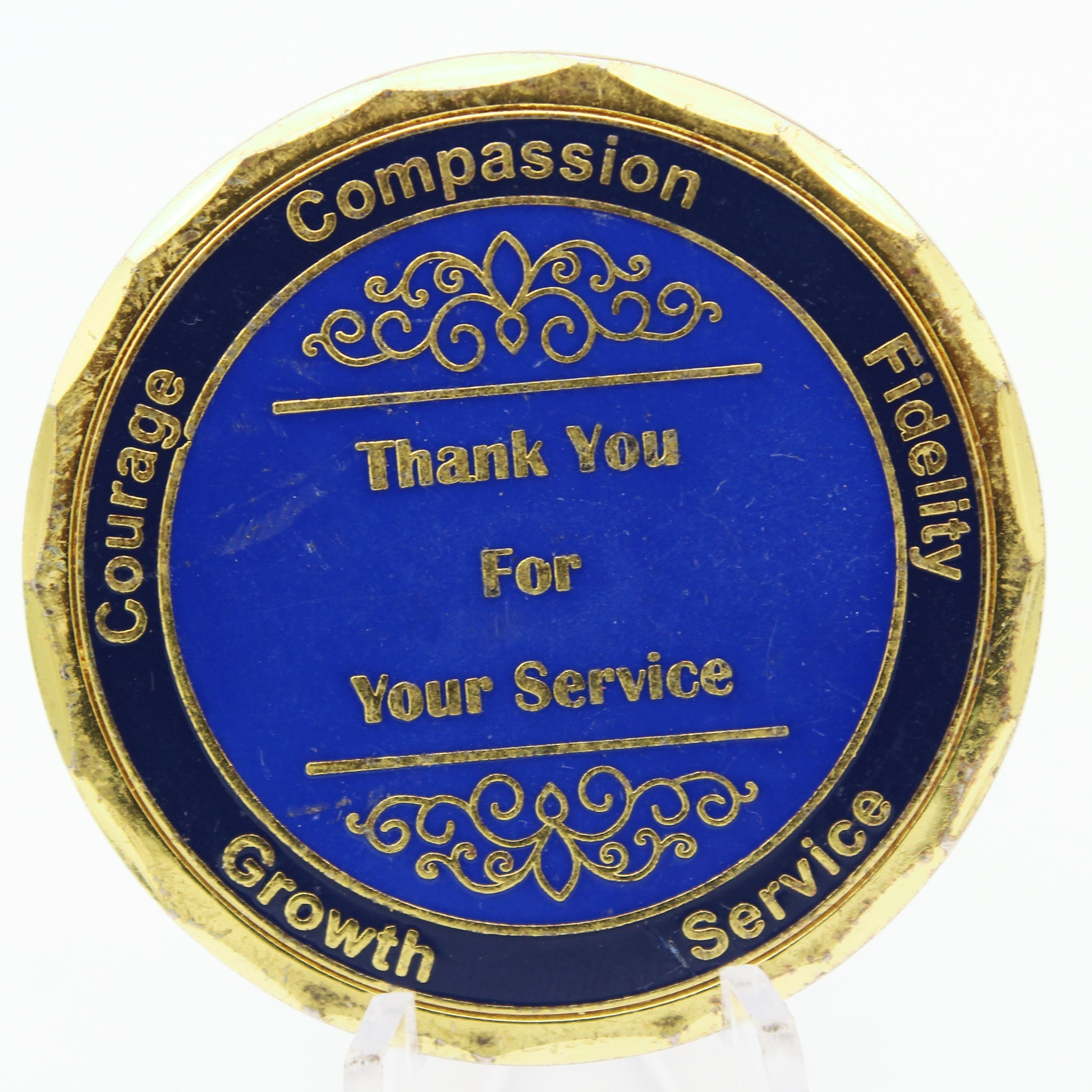 Washington State DOC CISM Team Thank You Challenge Coin 1.75” Used Copper