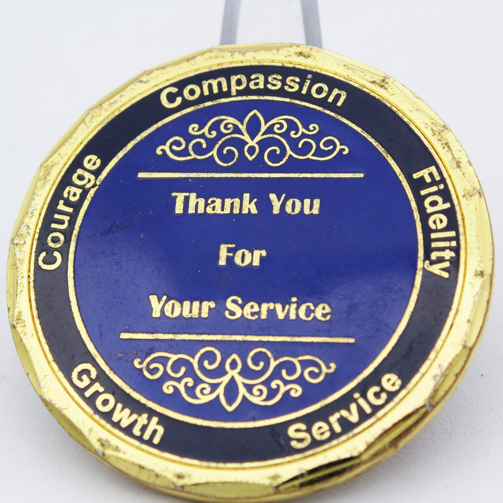 Washington State DOC CISM Team Thank You Challenge Coin 1.75” Used Copper