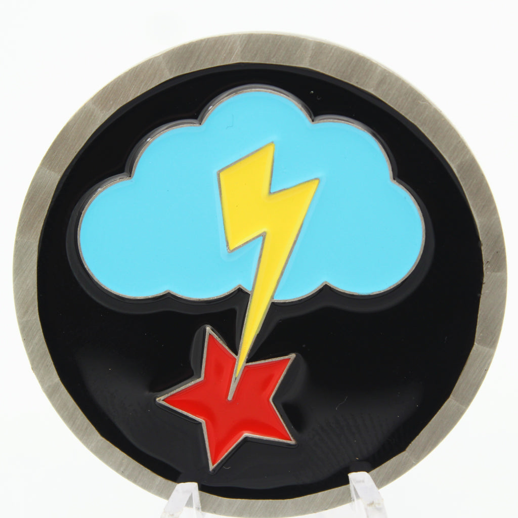 Blackhats Roadrunner Desert Lightning Oval Challenge Coin – 1.75” Used Copper Collectible