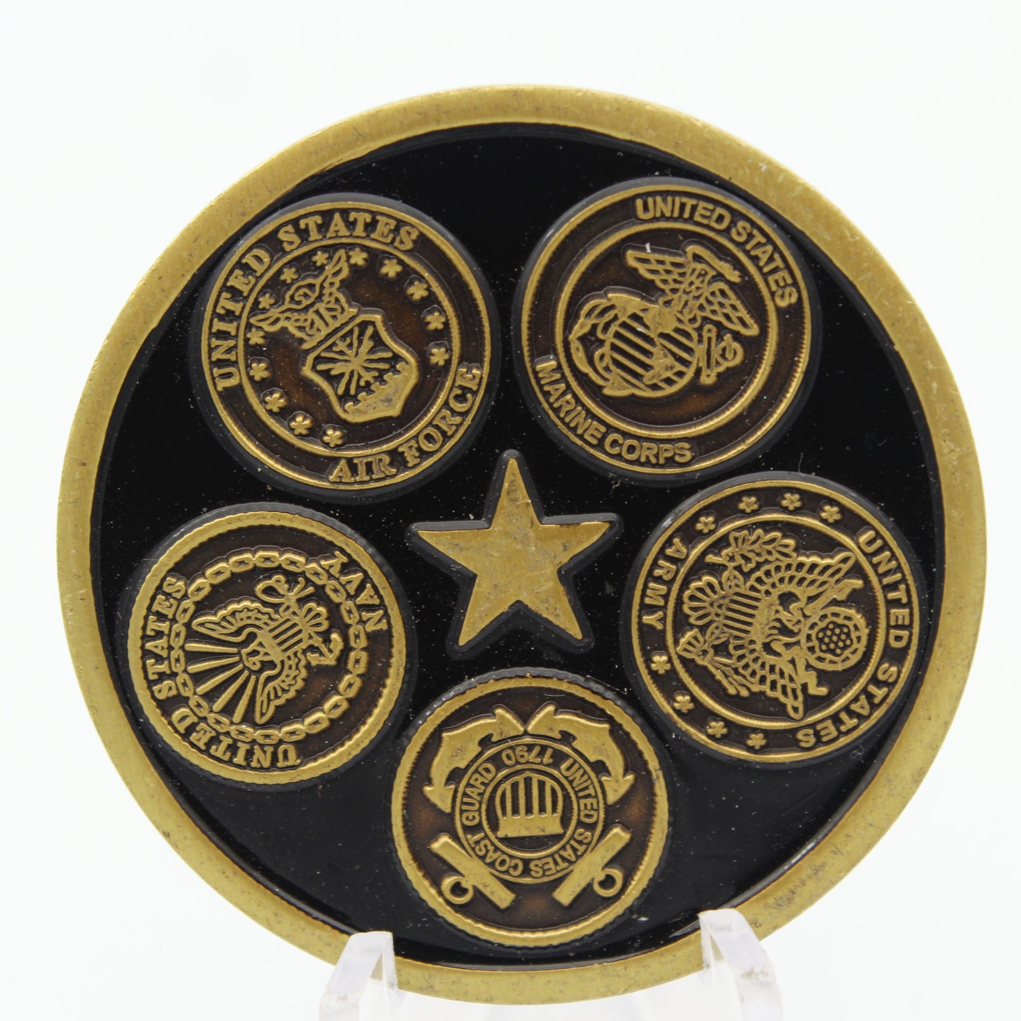 Ali Al Salem Kuwait Coalition Military Challenge Coin – 1.6” Used Copper Collectible