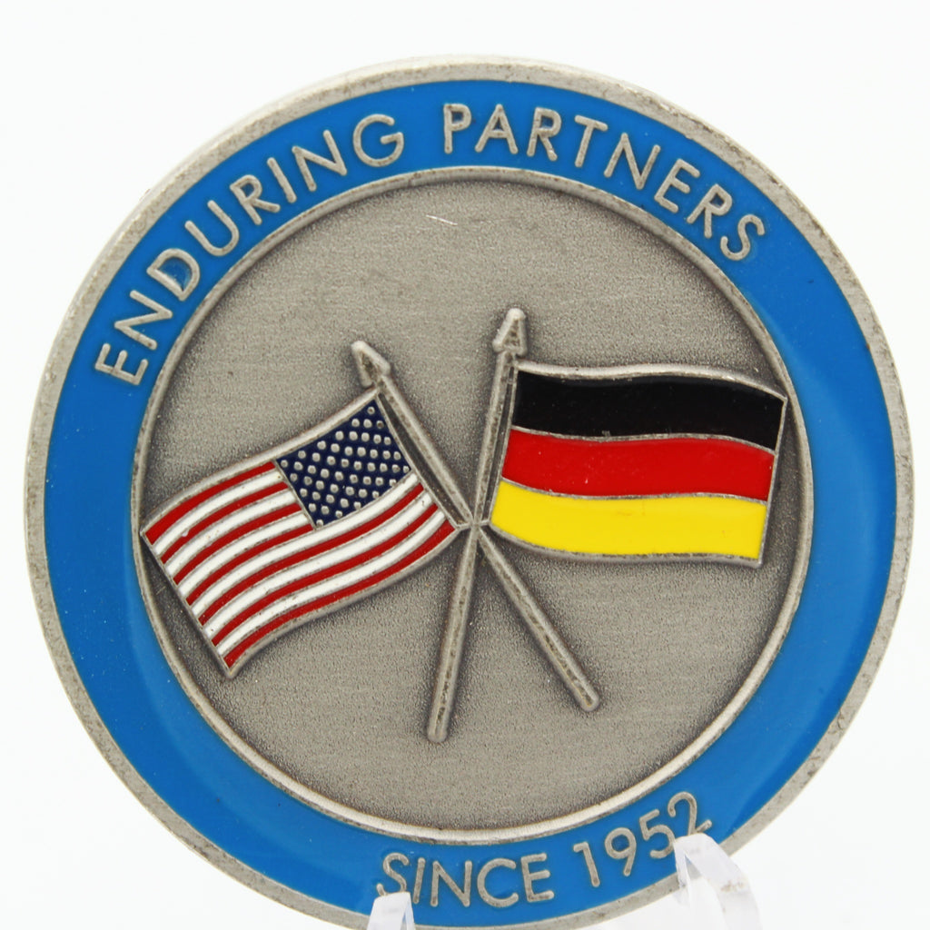 Ramstein Air Base Germany Enduring Partners Challenge Coin – 1.75” Used Copper Collectible
