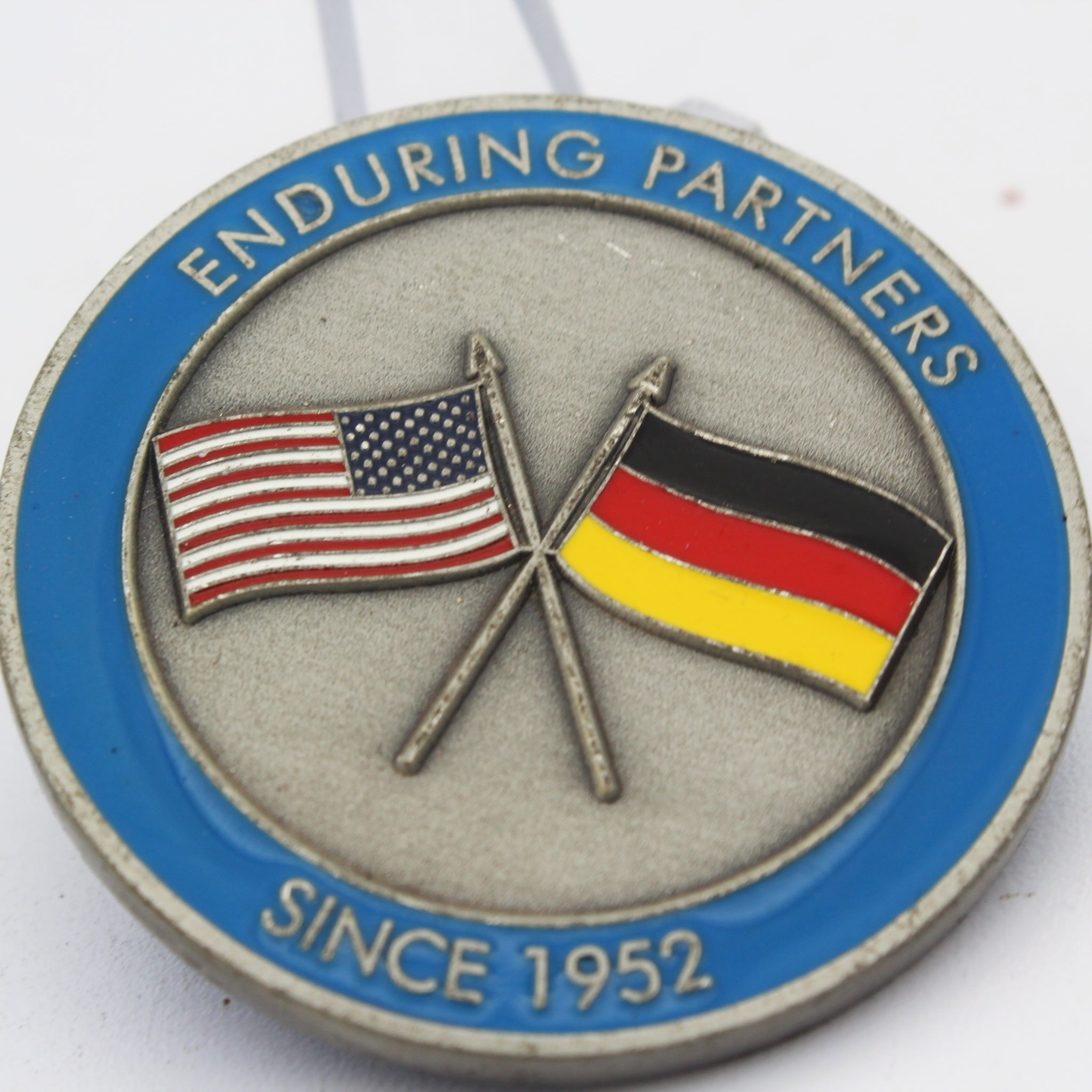 Ramstein Air Base Germany Enduring Partners Challenge Coin – 1.75” Used Copper Collectible