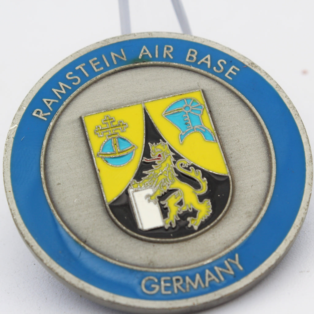 Ramstein Air Base Germany Enduring Partners Challenge Coin – 1.75” Used Copper Collectible