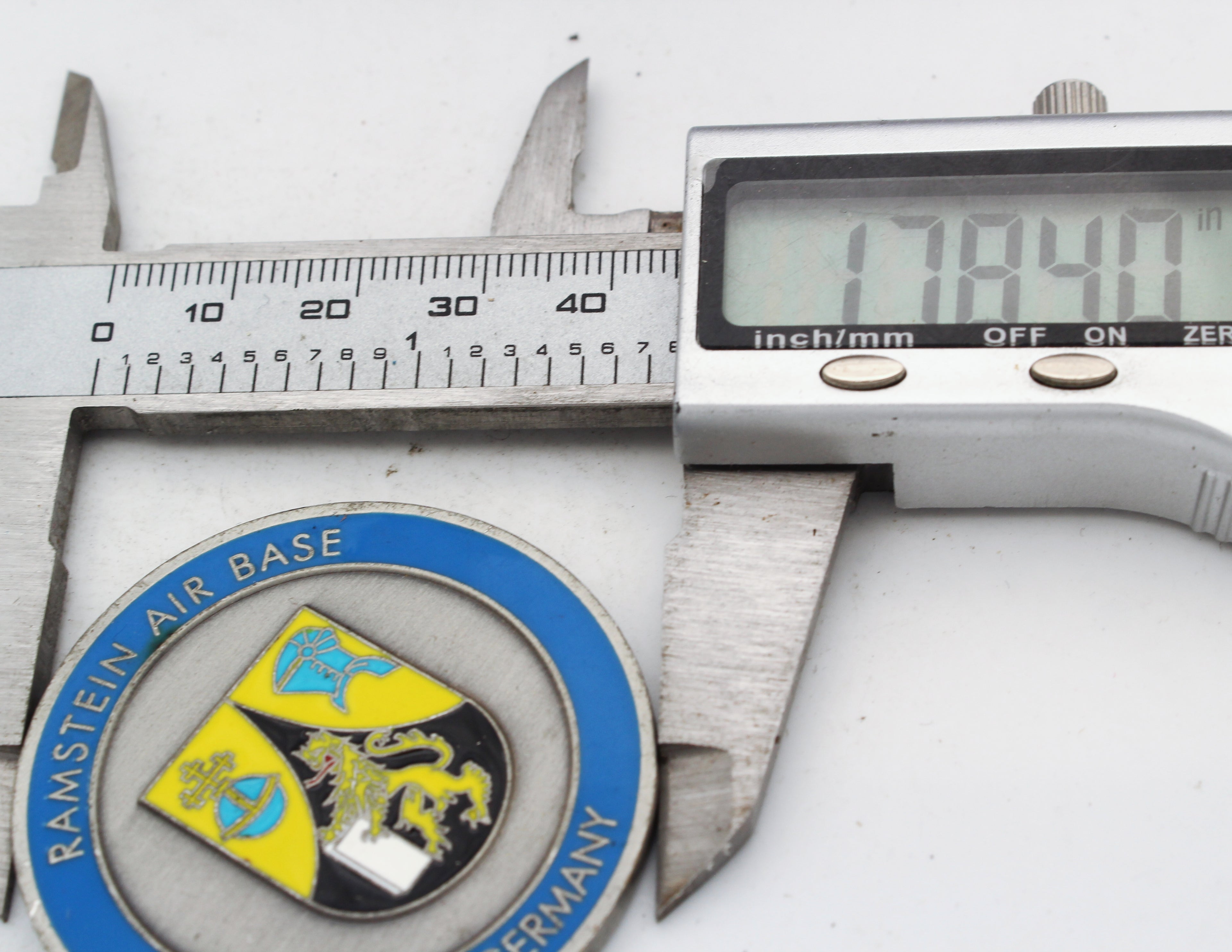Ramstein Air Base Germany Enduring Partners Challenge Coin – 1.75” Used Copper Collectible