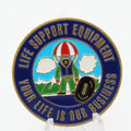 Life Support Equipment Parachute Pilot Challenge Coin – 1.5” Used Copper Collectible