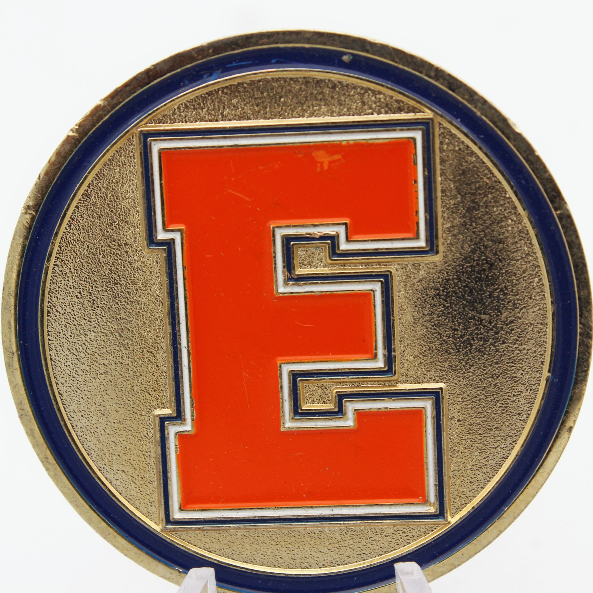 Evanston Township Wildkits Mascot Challenge Coin – 1.75” Used Copper Collectible