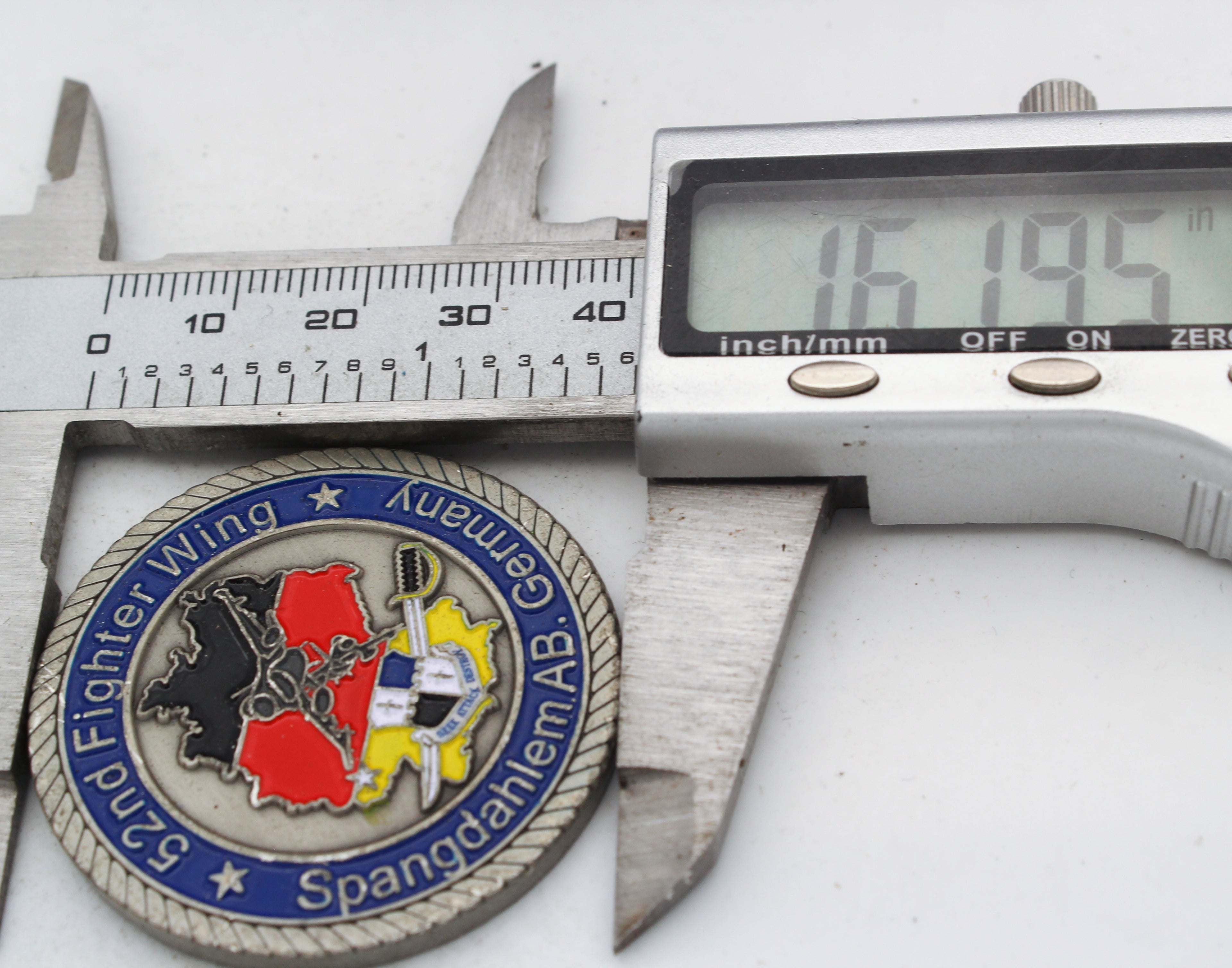 52nd Fighter Wing Spangdahlem AB Germany Challenge Coin – 1.6” Used Copper Collectible