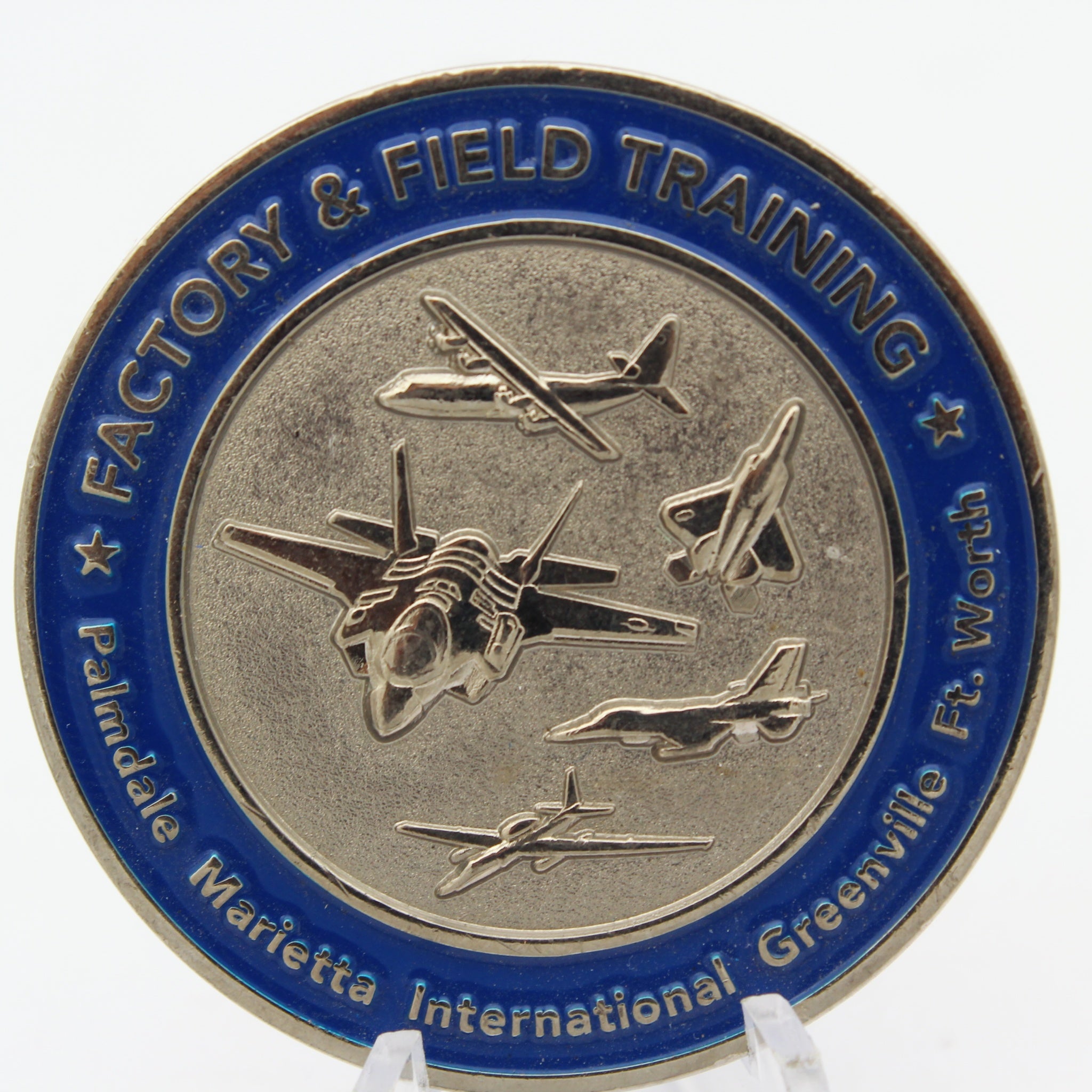 Lockheed Martin Aeronautics Factory & Field Training Challenge Coin – 1.75” Used Copper Collectible