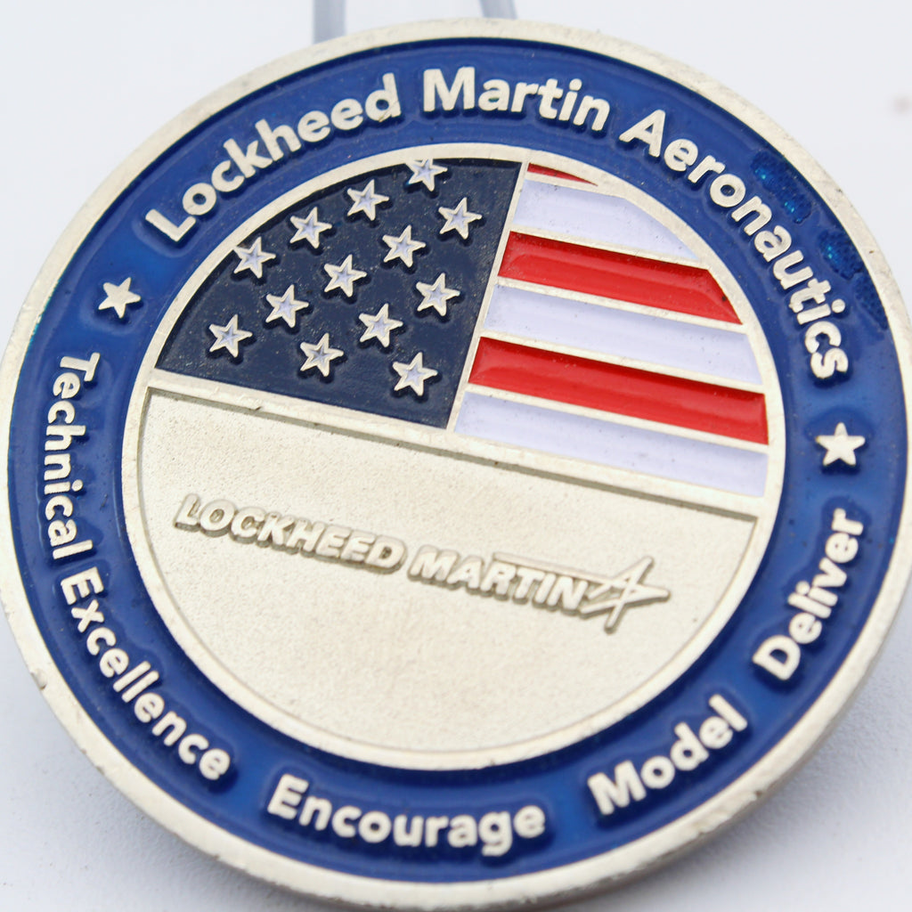 Lockheed Martin Aeronautics Factory & Field Training Challenge Coin – 1.75” Used Copper Collectible