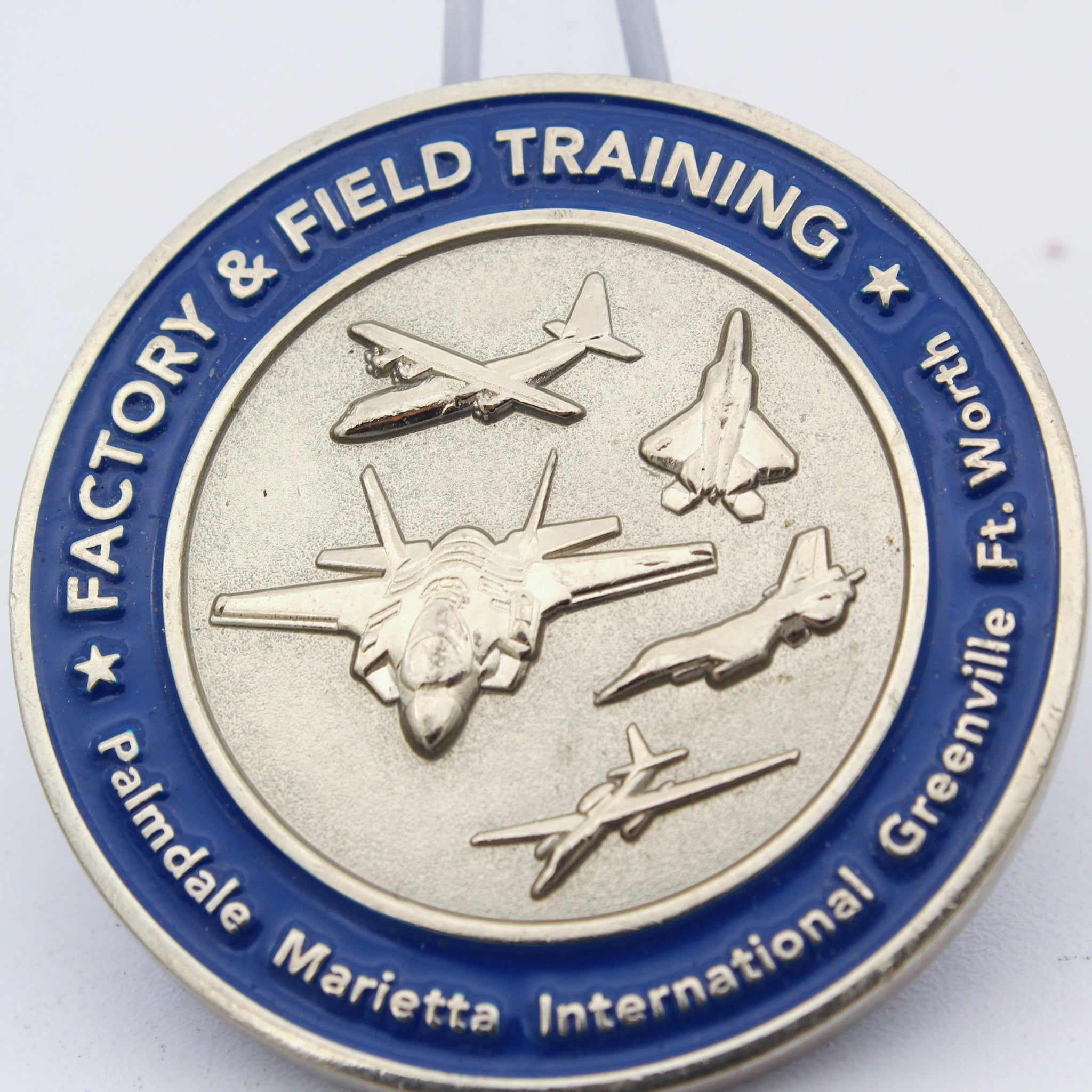 Lockheed Martin Aeronautics Factory & Field Training Challenge Coin – 1.75” Used Copper Collectible