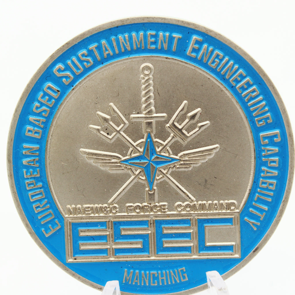 ESSEC NAEW&C Force Command Manching 10 Years Challenge Coin – 1.75” Used Copper Collectible