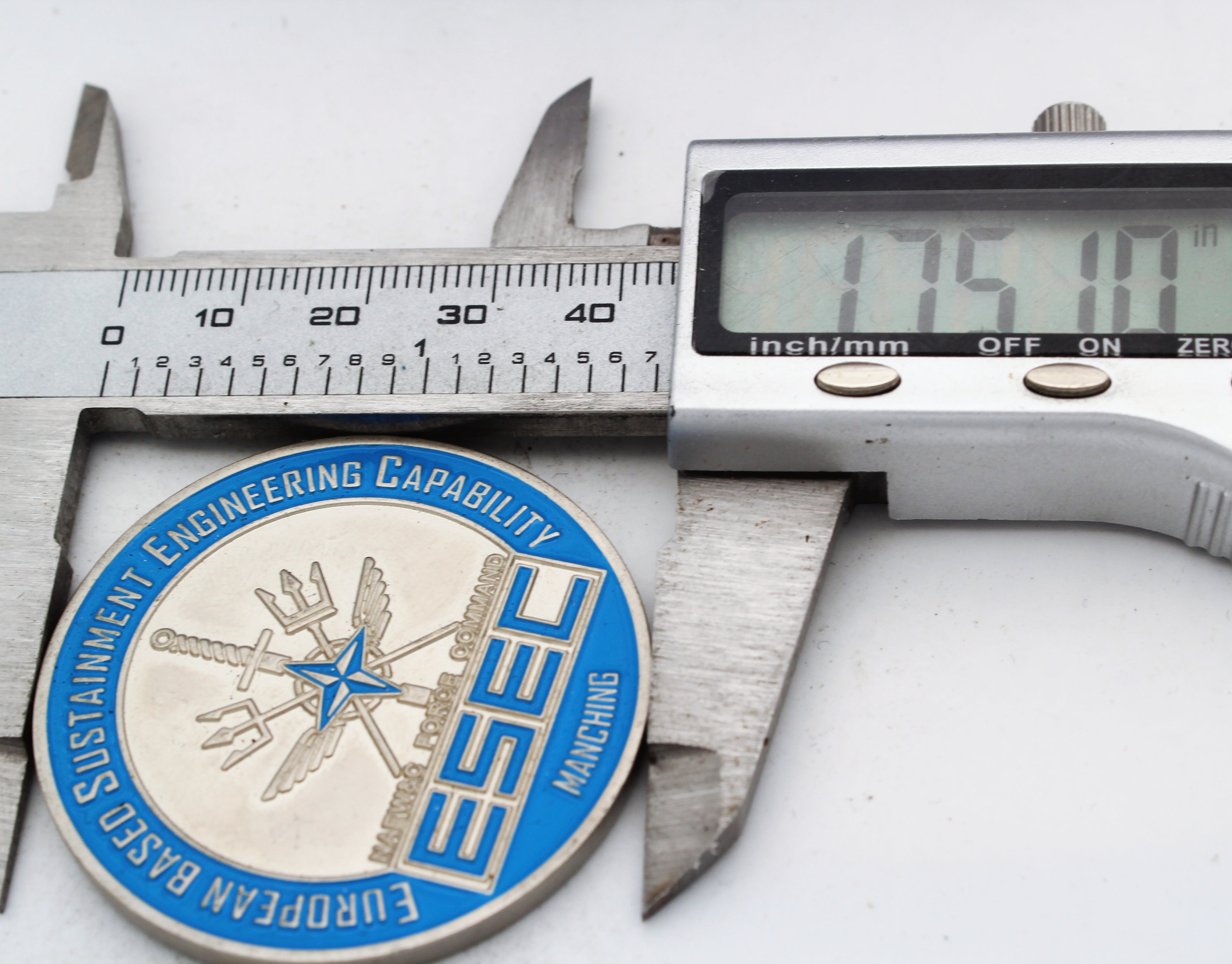 ESSEC NAEW&C Force Command Manching 10 Years Challenge Coin – 1.75” Used Copper Collectible