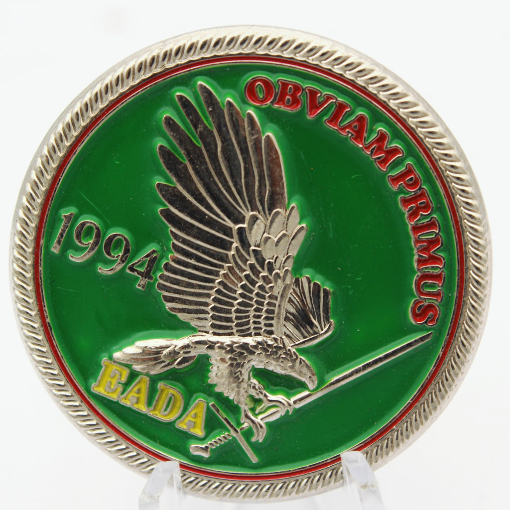 EADA EATAM Airborne Paratrooper Eagle Challenge Coin – 1.6” Used Copper Collectible