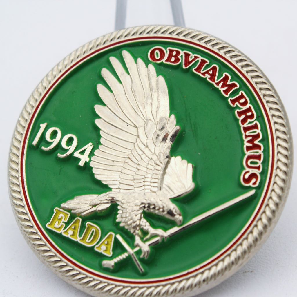 EADA EATAM Airborne Paratrooper Eagle Challenge Coin – 1.6” Used Copper Collectible