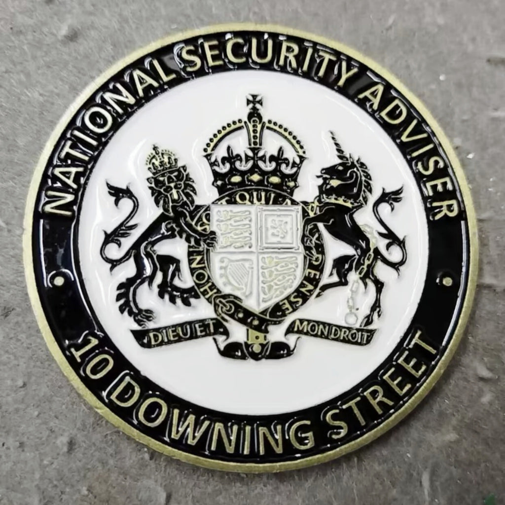 UK National Security Adviser 10 Downing Street Challenge Coin – 2 Inch Copper Collectible