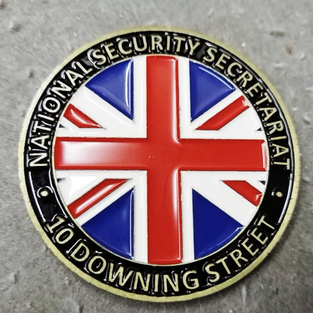 UK National Security Adviser 10 Downing Street Challenge Coin – 2 Inch Copper Collectible